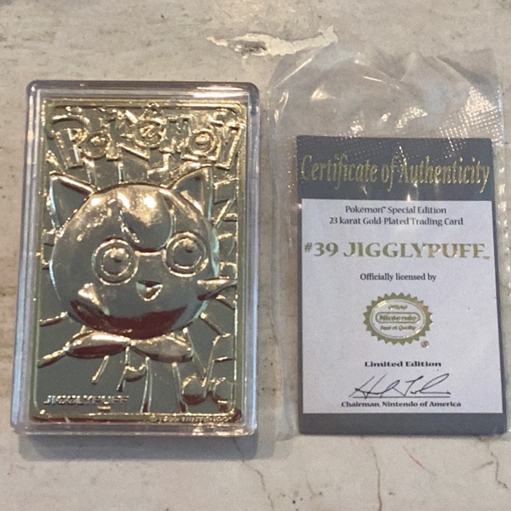 1999 Pokemon 23K Gold Plated Cards Burger King Charizard Card Complete Set Of 6 - Picture 8 of 16